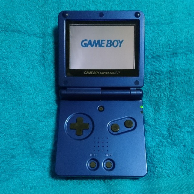 ゲームボーイアドバンス(ゲームボーイアドバンス)のGBA【任天堂 ゲームボーイアドバンスSP(アズライトブルー) AGS-001】 エンタメ/ホビーのゲームソフト/ゲーム機本体(携帯用ゲーム機本体)の商品写真