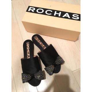 ロシャス(ROCHAS)のロシャス キラキラリボンスリッパ(サンダル)