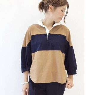 ドゥーズィエムクラス(DEUXIEME CLASSE)のAMERICANA  ラガーシャツ  新品(Tシャツ(長袖/七分))