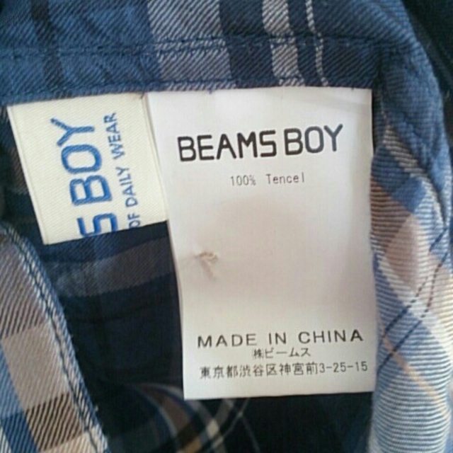 BEAMS BOY(ビームスボーイ)のビームスボーイ チェックシャツ レーヨン  レディースのトップス(シャツ/ブラウス(長袖/七分))の商品写真
