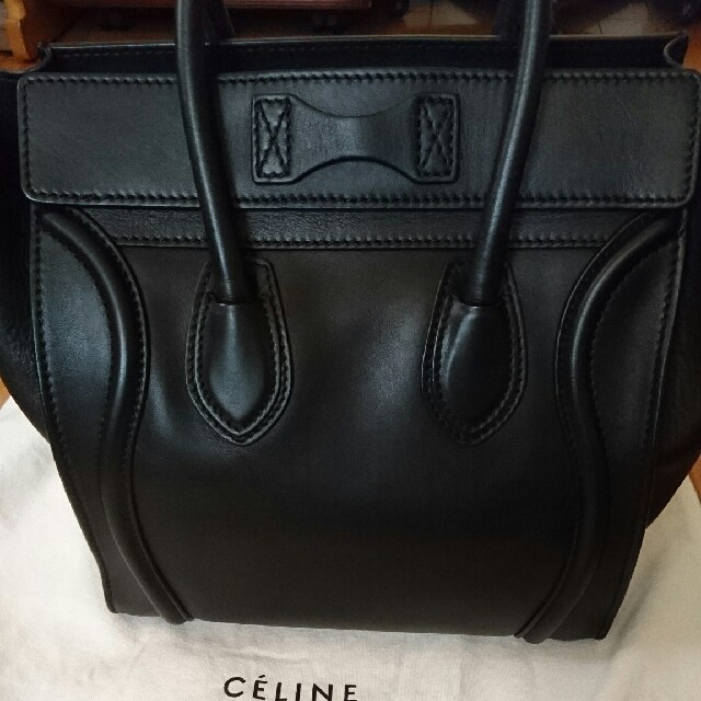 celine(セリーヌ)の♥パイソンバイカラー長財布おまけ付き♥セリーヌ ラゲージ マイクロ  ブラック レディースのバッグ(ハンドバッグ)の商品写真