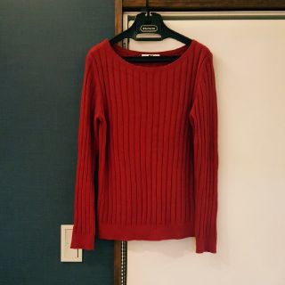 ユニクロ(UNIQLO)のUNIQLO★リブニット★RED(ニット/セーター)