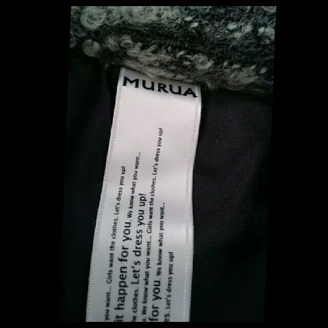 MURUA(ムルーア)のMURUA ツイードダウンジャケット レディースのジャケット/アウター(ダウンジャケット)の商品写真