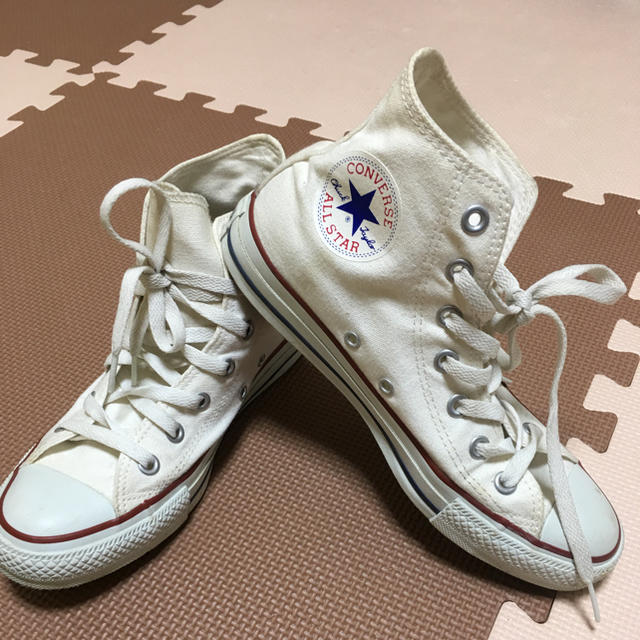 CONVERSE(コンバース)のコンバース ハイカットスニーカー 24.5cm ホワイト レディースの靴/シューズ(スニーカー)の商品写真