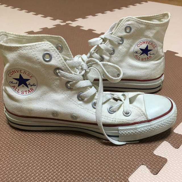 CONVERSE(コンバース)のコンバース ハイカットスニーカー 24.5cm ホワイト レディースの靴/シューズ(スニーカー)の商品写真