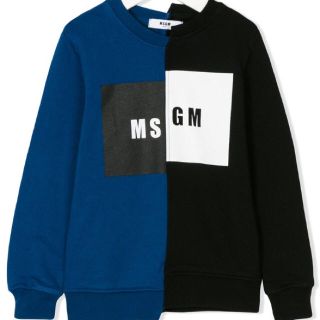 エムエスジイエム(MSGM)の2017AW 新作✨ MSGM ２トーンカラーブロックスウェット (トレーナー/スウェット)