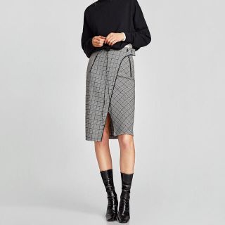 ザラ(ZARA)のZARA♡チェック柄スカート(ひざ丈スカート)