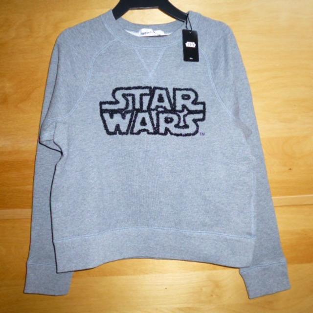 MUVEIL WORK - ミュベールワークMUVEILスターウォーズ36ロゴトレーナーSグレー新品