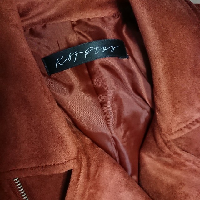 KBF+(ケービーエフプラス)の(美品)KBF+ スエードライダース レディースのジャケット/アウター(ライダースジャケット)の商品写真