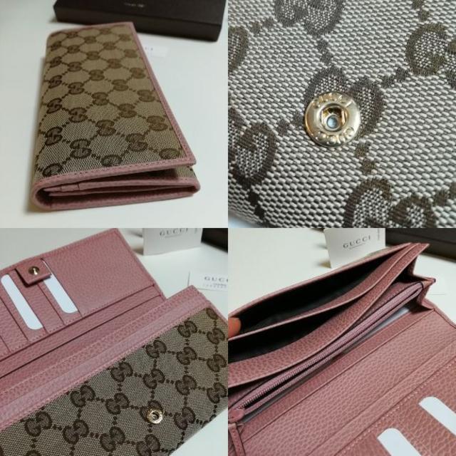 Gucci(グッチ)の即日発送★グッチ 長財布 GGキャンバス ライトピンク レディースのファッション小物(財布)の商品写真