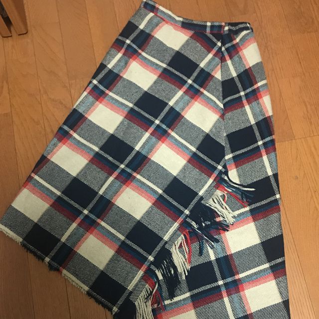 Ameri VINTAGE(アメリヴィンテージ)のAmeri Vintage blanket wrap skirt  レディースのスカート(ひざ丈スカート)の商品写真