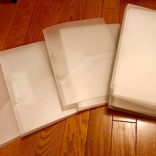 ムジルシリョウヒン(MUJI (無印良品))の無印 A4 ポリプロピレンファイル(リング式) 2冊(ファイル/バインダー)