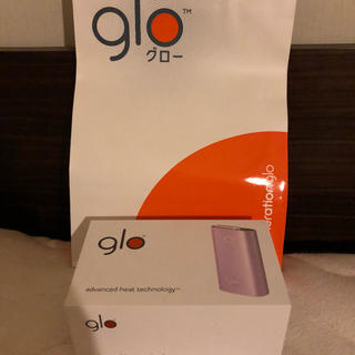 グロー(glo)のグロー glo 限定カラー モーヴピンク 本体セット 電子タバコ 完売品(タバコグッズ)