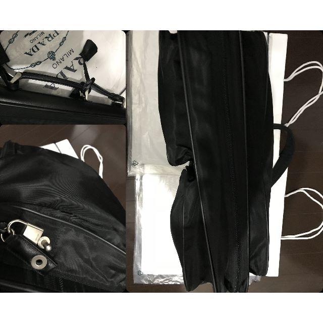 ●18万旅行プラダ2WayWポケ2大スーツケース黒ボストンバッグ鍵付OP保存袋有