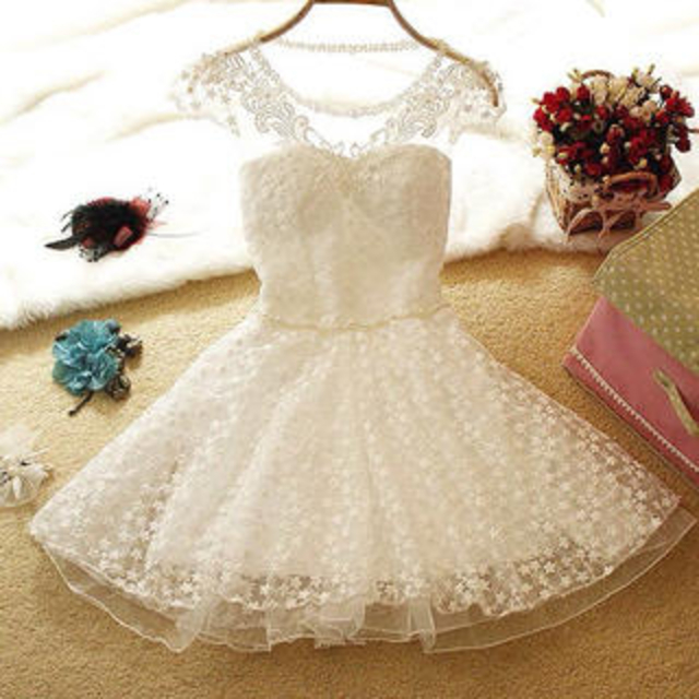 ☆新品☆パーティー ドレス  二色 白 レディースのフォーマル/ドレス(その他ドレス)の商品写真