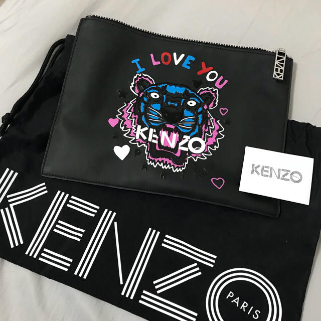 人気SALE得価 KENZO - ケンゾー KENZO タイガーポーチ クラッチバッグ