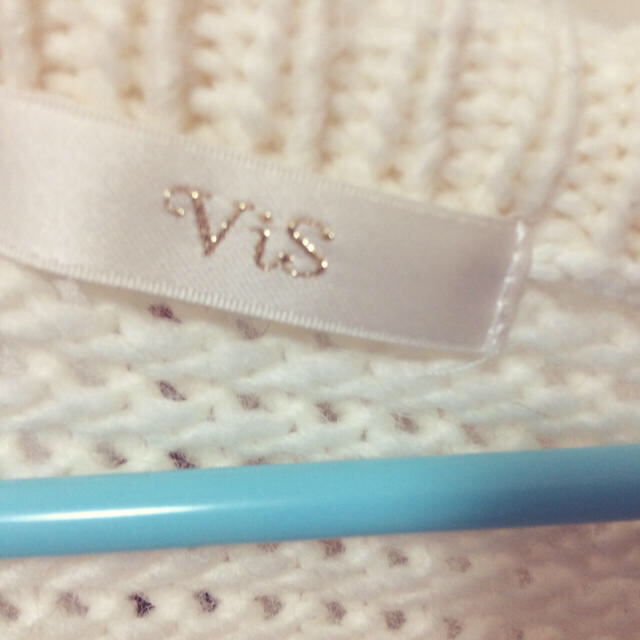 ViS(ヴィス)のViS  白ニット レディースのトップス(ニット/セーター)の商品写真
