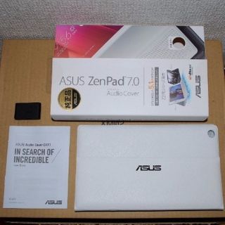 エイスース(ASUS)のASUS ZenPad 7.0(Z370)専用オーディオカバー　ホワイト　純正(その他)