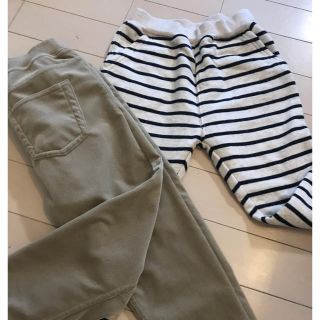 ムジルシリョウヒン(MUJI (無印良品))の未使用無印キッズパンツセット(パンツ/スパッツ)