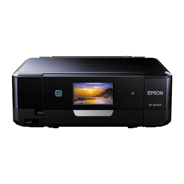 EPSON プリンター インクジェット複合機 カラリオ EP-808AB ブラッ