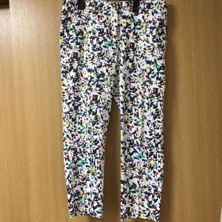 ザラ(ZARA)のザラ ZARA 柄パンツ(クロップドパンツ)