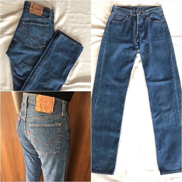 Levi's - 80' USA リーバイス ハイウエスト レディース501 w28 アイスブルーの通販 by ej shop｜リーバイスならラクマ