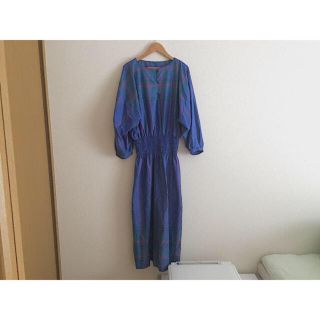 サンタモニカ(Santa Monica)のused check one-piece dress.(ロングワンピース/マキシワンピース)