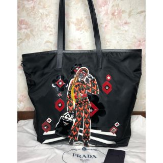 プラダ(PRADA)のPRADA プラダ ナイロン トートバッグ ロボット ガール模様(トートバッグ)