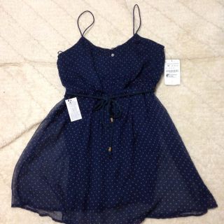 ザラ(ZARA)の新品ドットワンピース(ミニワンピース)