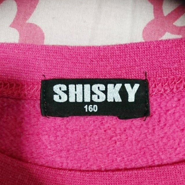 ShISKY(シスキー)のSHISKYピンクトレーナー キッズ/ベビー/マタニティのキッズ服女の子用(90cm~)(Tシャツ/カットソー)の商品写真