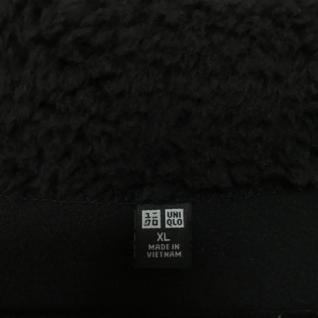 UNIQLO(ユニクロ)のUNIQLO フリークスコート ブラック XL ボアフリースコート レディースのジャケット/アウター(ロングコート)の商品写真