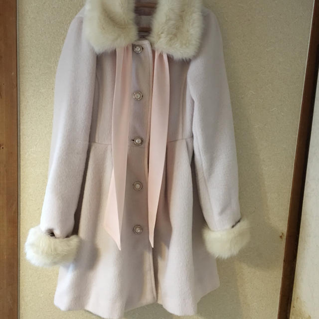 LIZ LISA(リズリサ)のリズリサ リズメロ メロメロコート ピンク レディースのジャケット/アウター(毛皮/ファーコート)の商品写真