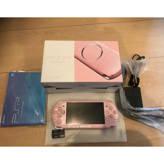 ソニー(SONY)の動作確認のみ 極美品 PSP3000 ブロッサムピンク メモステ付 完品★(携帯用ゲーム機本体)