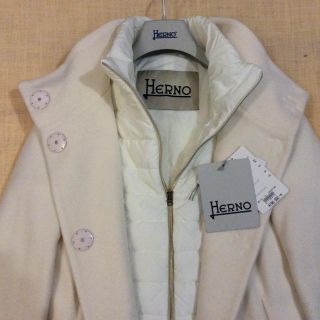 ヘルノ(HERNO)のHERNO ヘルノ☆ライナー付きウールコート☆新品(ダウンコート)