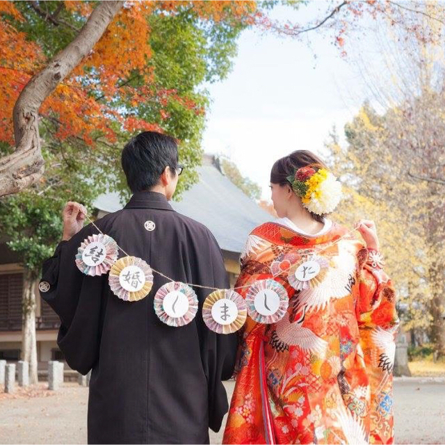 ウエディング 結婚式 和装 小物セット ハンドメイドのパーティー(ガーランド)の商品写真