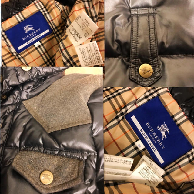 BURBERRY BLUE LABEL(バーバリーブルーレーベル)のちょっと訳あり美品 リアルラクーンファー付きBURBERRY ダウンコート レディースのジャケット/アウター(ダウンコート)の商品写真