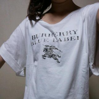 バーバリー(BURBERRY)の美品☆ｻﾞｯｸﾘ Tｼｬﾂ(*^^*)(Tシャツ(長袖/七分))