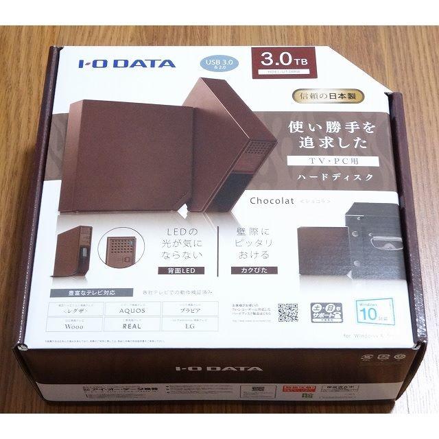 IODATA(アイオーデータ)の[新品] IO DATA 3TB 外付けハードディスク HDEL-UT3BRB スマホ/家電/カメラのPC/タブレット(PC周辺機器)の商品写真