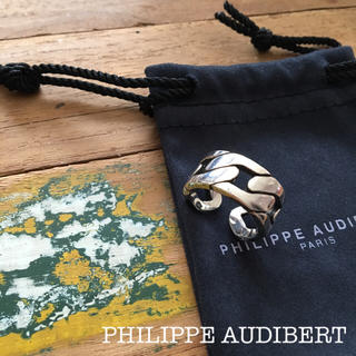 フィリップオーディベール(Philippe Audibert)の美品、送料無料、大人気 PHILIPPE AUDIBERT シルバー リング(リング(指輪))