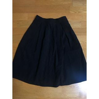 マジェスティックレゴン(MAJESTIC LEGON)のMAJESTIC LEGON ○ タック入ウエストゴムミモレ丈スカート(ひざ丈スカート)