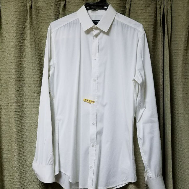 DOLCE&GABBANA(ドルチェアンドガッバーナ)のDOLCE&GABBANA　ドルチェ&ガッバーナ　ドレスシャツ　白 メンズのトップス(シャツ)の商品写真