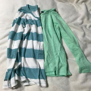 ギャップ(GAP)のGAP 長袖 カットソー 2枚セット ロンT XXS ミントグリーン(Tシャツ(長袖/七分))