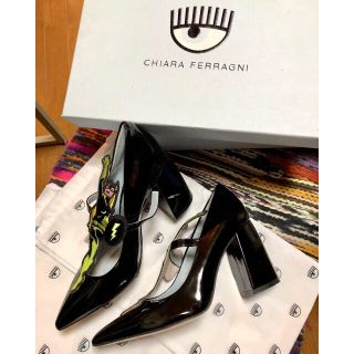 キアラフェラーニ(Chiara Ferragni)のChiara Ferragni superhero パンプス37新品 イタリア製(ハイヒール/パンプス)