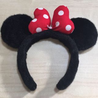 ディズニー(Disney)の【美品】ディズニー  Disney ヘアアクセサリー ミニー カチューシャ(その他)