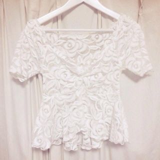 スナイデル(SNIDEL)のsnidel♡レースtops(シャツ/ブラウス(半袖/袖なし))