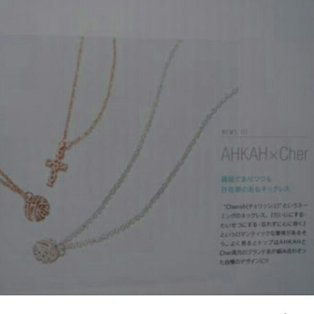 AHKAH(アーカー)のAHKHA×Cher コラボプレートネックレス  シルバー silver レディースのアクセサリー(ネックレス)の商品写真