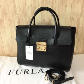 フルラ(Furla)の新入荷!! フルラ メトロポリス ハンド  バッグ 2way ブラック ！M(ハンドバッグ)