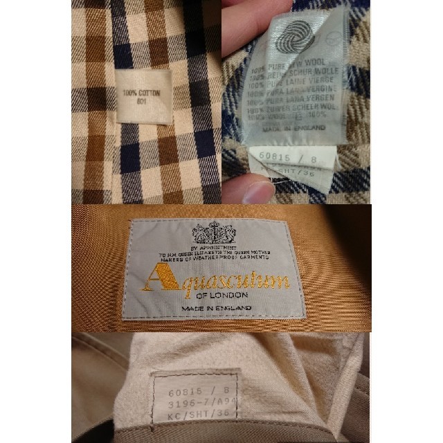 AQUA SCUTUM(アクアスキュータム)の【ゆいこ様専用】Aquascutum ステンカラーコート【英国製】 メンズのジャケット/アウター(ステンカラーコート)の商品写真