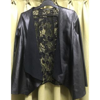 ザラ(ZARA)のZARA レザー羽織り(カーディガン)