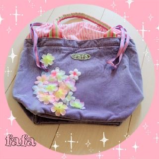 フェフェ(fafa)のfafa 巾着 チュールBag (トートバッグ)